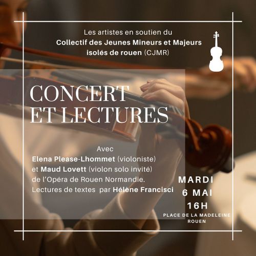 Concert (violons) et lectures