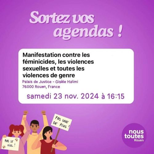 Manifestation contre les féminicides, les violences sexuelles et toutes les violences de genre