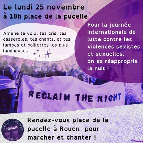 Reclaim the night ! On se réappropie la nuit !