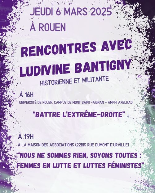 Rencontre « Battre l'extrême droite » - Ludivine BANTIGNY