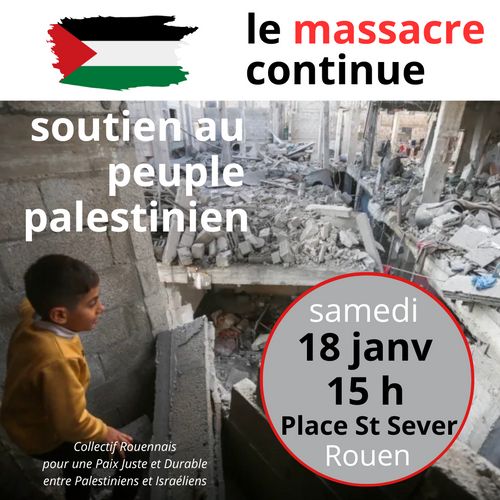 Manifestation de soutien au peuple palestinien