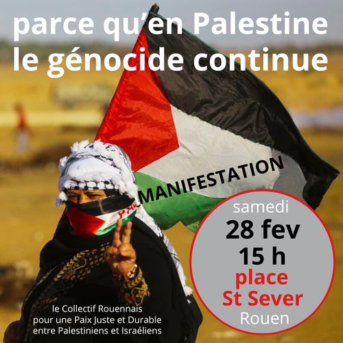 Manifestation de soutien au peuple palestinien
