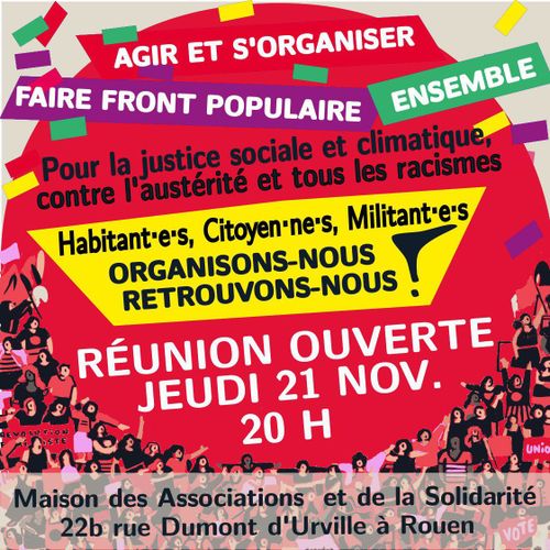 Faire Front Populaire Ensemble - Réunion ouverte