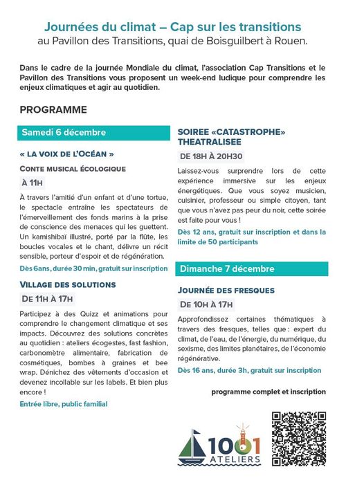 1001 Ateliers Cap sur les Transitions