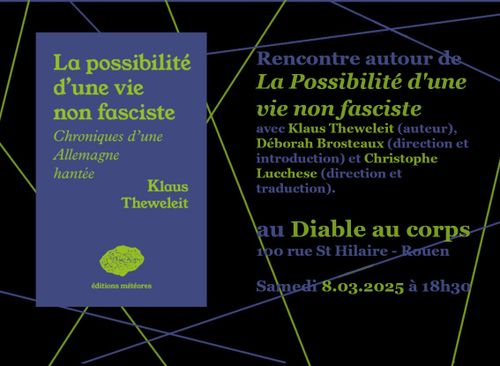 Rencontre « La possibilité d’une vie non fasciste »