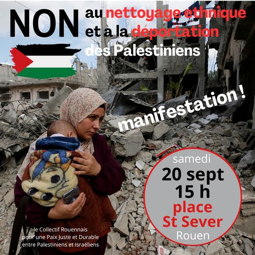 Manifestation de soutien au peuple palestinien 