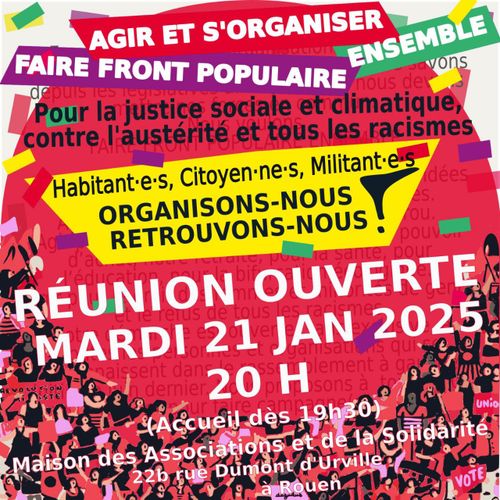 Faire Front Populaire Ensemble - Réunion ouverte