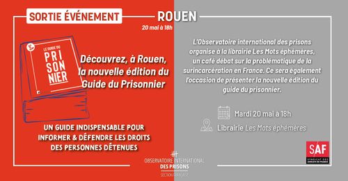 Sortie du Guide du Prisonnier et discussion sur la surincarcération