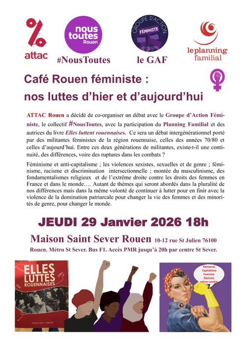 Café Rouen féministe :  nos luttes d’hier et d’aujourd’hui  